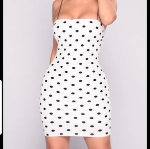 Polka dot Fashion Nova Fitted Mini Dress